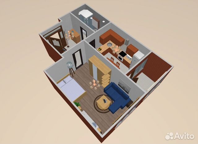1-к квартира, 44.1 м², 16/16 эт.