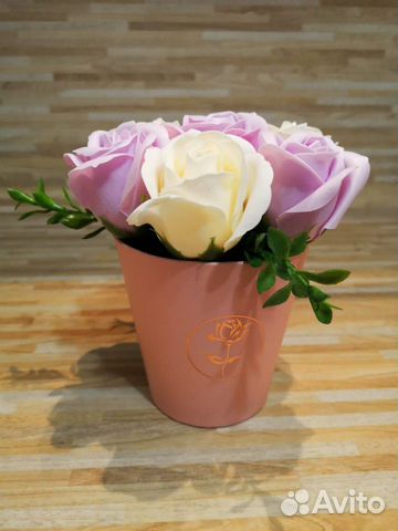 Букет из мыльных роз