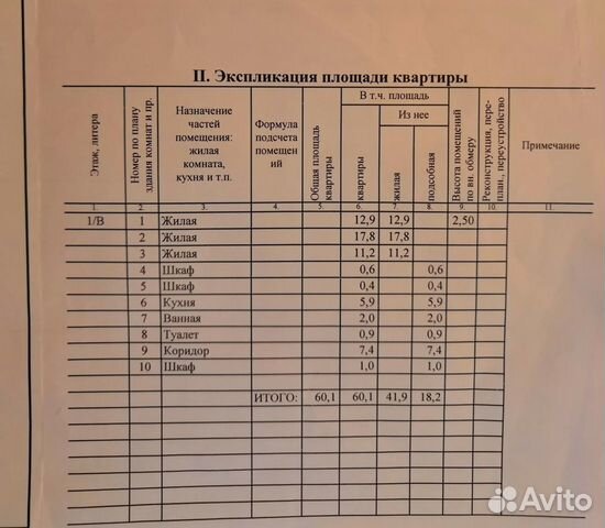 3-к квартира, 60.1 м², 1/5 эт. 3-к квартира, 60.1 м², 1/5 эт.