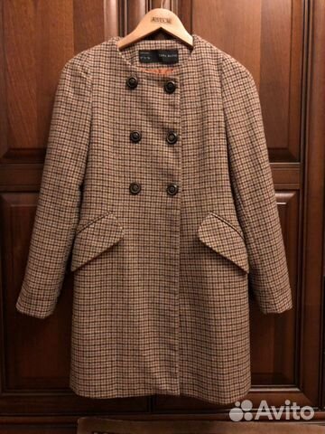 Пальто Zara 36, шерсть