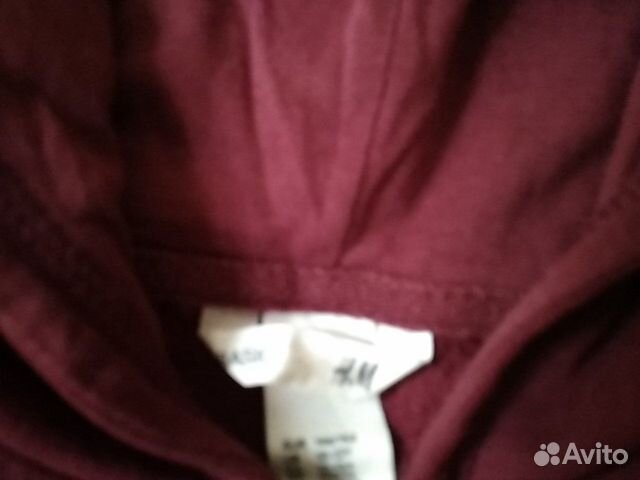 Худи толстовка H&M бордовая с капюшоном на 10-12 л