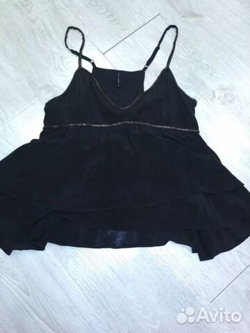 Топ черный NAF NAF, размер 42-44 Топ черный NAF NAF, размер 42-44