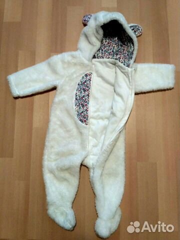 Комбинезон плюшевый Mothercare 6-9 мес Комбинезон плюшевый Mothercare 6-9 мес