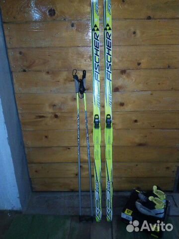 Лыжи, палки, ботинки Fischer детские