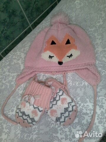 Шапка и варежки ostin