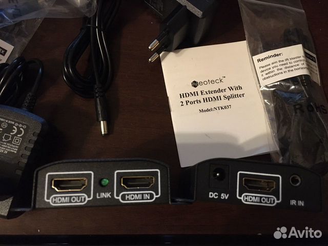 Удлинитель и делитель hdmi по витой паре