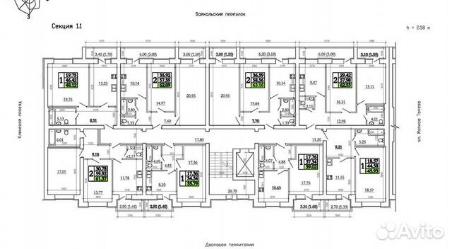 1-к квартира, 40.7 м², 6/8 эт. 1-к квартира, 40.7 м², 6/8 эт.