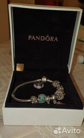 Pandora браслет + 9 шармов (оригинал)