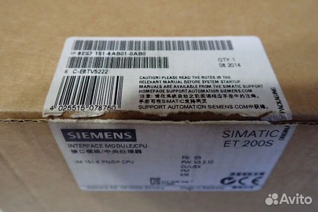 84732008864 Процессор Siemens 6es7 151-8ab01-0ab0 6es71518ab01