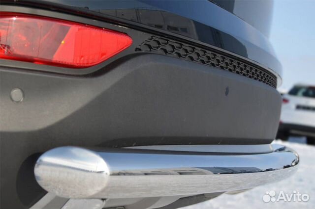 Hyundai Santa Fe 3 Защита заднего бампера дуга 63 Hyundai Santa Fe 3 Защита заднего бампера дуга 63