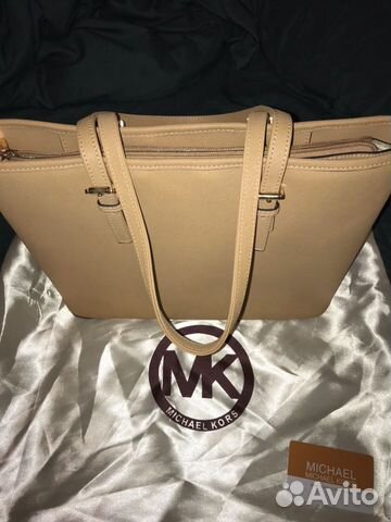 Сумка Новая кожаная бежево-коричневая Michael Kors Сумка Новая кожаная бежево-коричневая Michael Kors