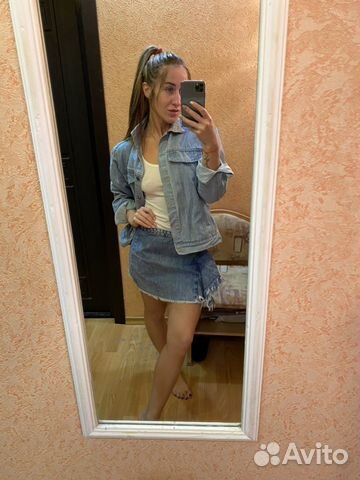 Юбка zara (+ джинсовка)