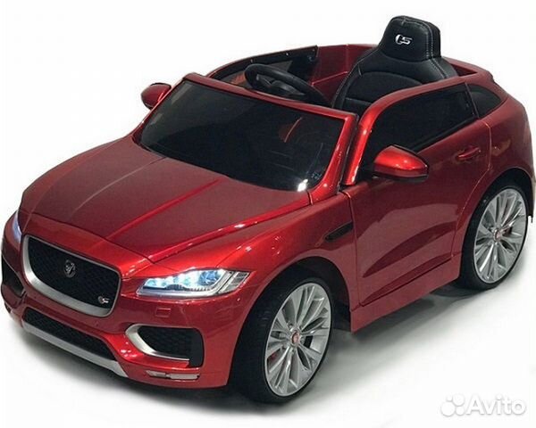 Электромобиль RiverToys Jaguar F-Pace, вишневый