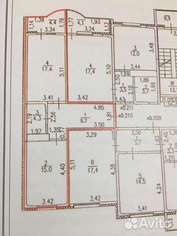 1-к квартира, 46.4 м², 16/17 эт. 1-к квартира, 46.4 м², 16/17 эт.