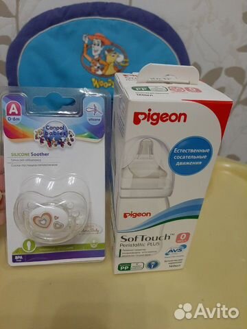 Новые pigeon бутылочка, пустышка canpol babies