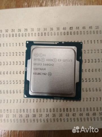 Процессор Intel Xeon E3-1271v3 Процессор Intel Xeon E3-1271v3