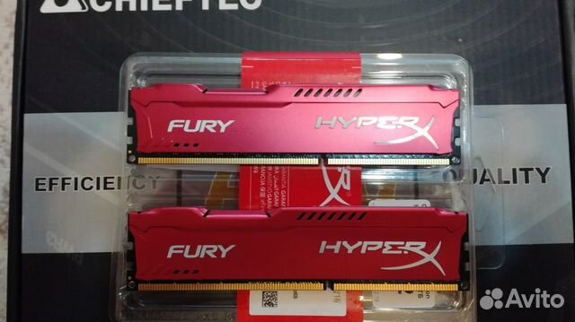 DDR3 8gb (2шт 16gb) fury hyperx
