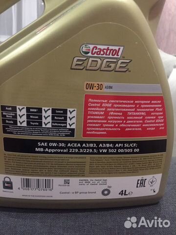 Castrol edge titanium 0w30 Castrol edge titanium 0w30