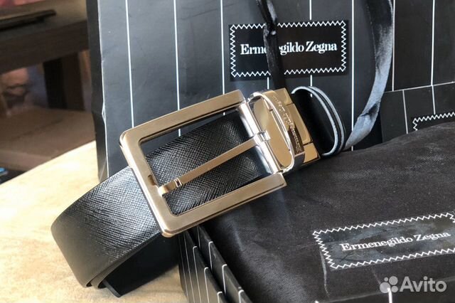 Ремень из телячьей кожи Ermenegildo Zegna Ремень из телячьей кожи Ermenegildo Zegna