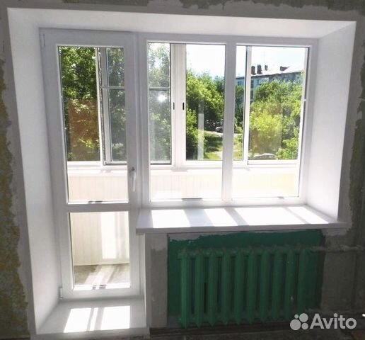 Окно пвх с балконной дверью