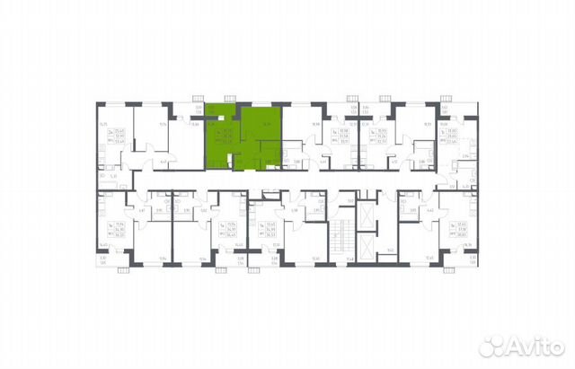 1-к квартира, 32.3 м², 12/13 эт. 1-к квартира, 32.3 м², 12/13 эт.