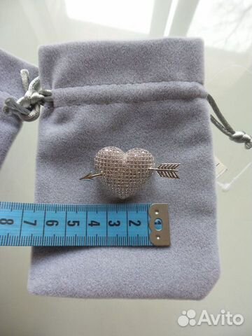 Брошь Сердце Eurobijoux