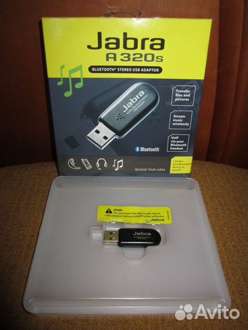 USB Bluetooth адаптер Jabra A320s stereo (Новый) USB Bluetooth адаптер Jabra A320s stereo (Новый)
