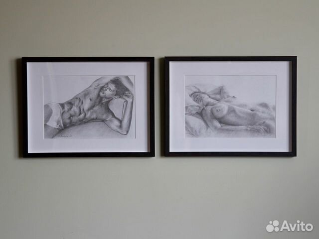 Рисунок обнаженка ню графика искусство