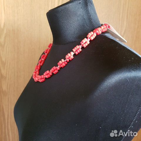 Бусы из природного коралла