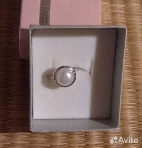 Кольцо серебро новое с натур. жемчугом Art Silver