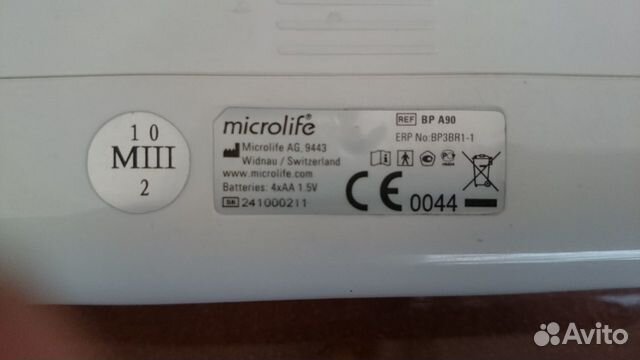 Тонометр Microlife (Швейцария) на батарейках 4хаа