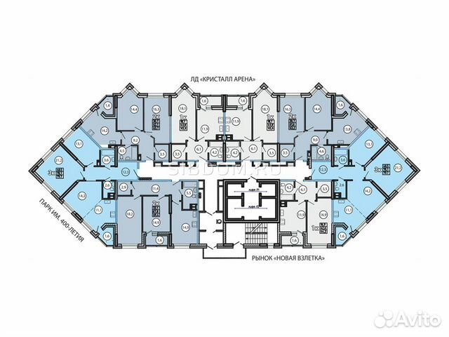 3-к квартира, 79 м², 9/25 эт. 3-к квартира, 79 м², 9/25 эт.