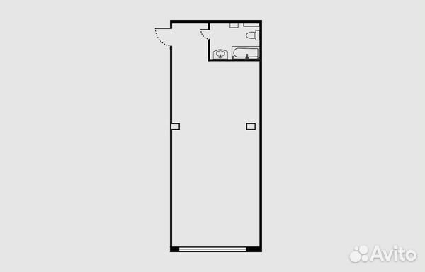 1-к квартира, 70.3 м², 2/18 эт.