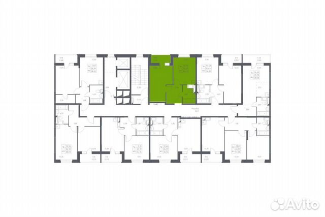 1-к квартира, 36.6 м², 2/14 эт. 1-к квартира, 36.6 м², 2/14 эт.