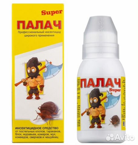 Средство от клопов и тараканов Палач Super 100 мл
