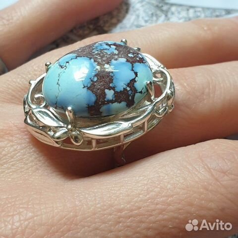 Серебряное кольцо с бирюзой