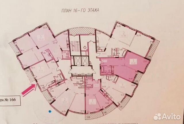 1-к квартира, 49.1 м², 16/19 эт. 1-к квартира, 49.1 м², 16/19 эт.