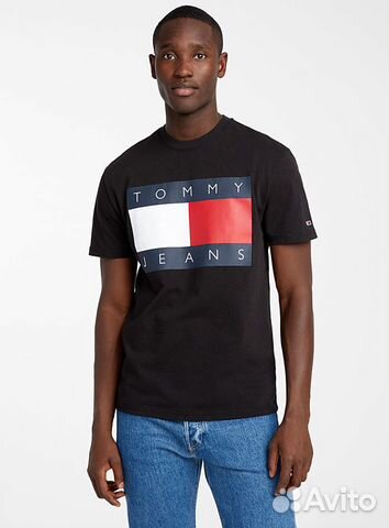 Футболка Поло Tommy Hilfiger черная М Футболка Поло Tommy Hilfiger черная М