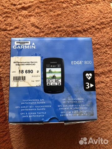Велокомпьютер Garmin Edge 800HRM+CAD
