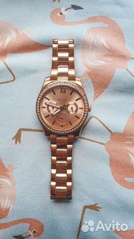 Часы fossil женские, розовое золото Часы fossil женские, розовое золото