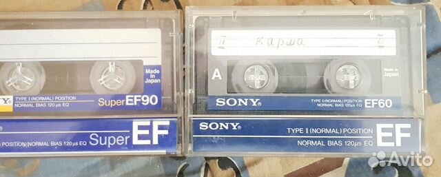 Аудиокассеты б.у.,sony ef60,super ef90 Аудиокассеты б.у.,sony ef60,super ef90