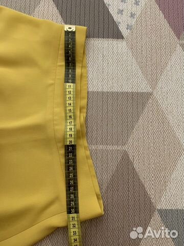 Юбка желтая на молнии