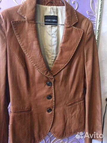 Кожаный пиджак Armani Кожаный пиджак Armani