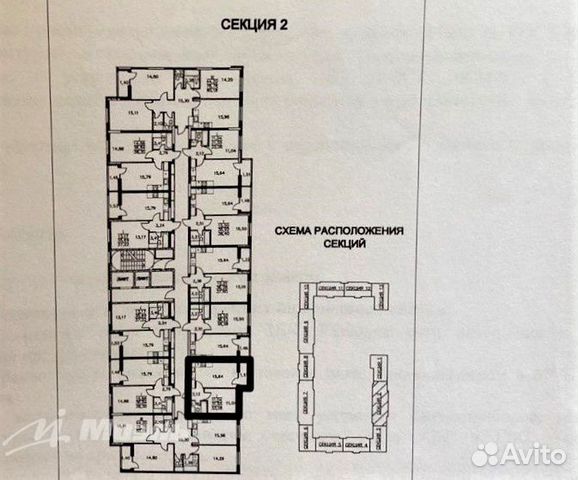 1-к квартира, 33.1 м², 7/12 эт.