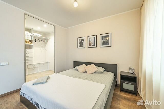 

1-к. квартира, 44 м², 2 кровати