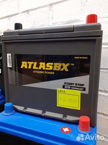 Аккумулятор Atlas 60 Ah Mazda CX-5 start-stop