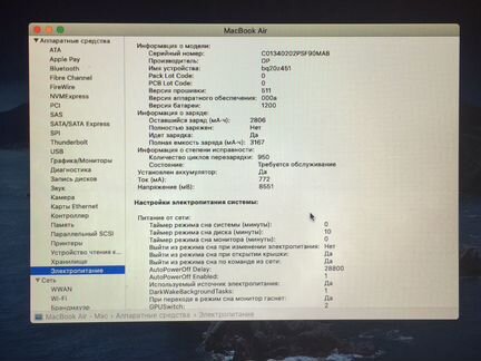 Мой MacBook Air 13 mid 2013 128 GB SSD рабочий