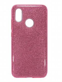 Чехол-накладка для xiaomi Mi8 jzzs Shinny 3в1 TPU розовая