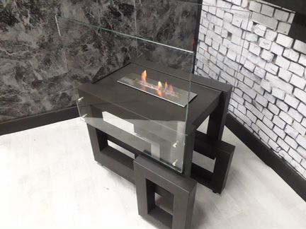 Биокамин в стиле лофт