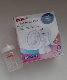 Ручной молокоотсос Pigeon с бутылочкой